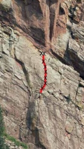 Red Arete Pitch 1